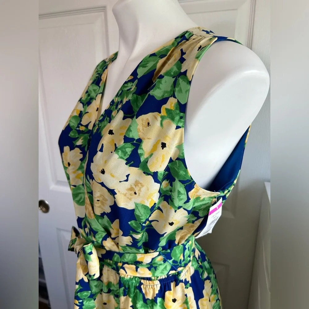 Sam Edelman Blue and Yellow Floral Dress - Picture 4 of 11